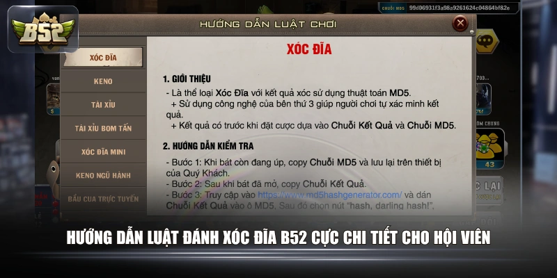 Chơi Xóc Đĩa B52: Trải Nghiệm 3D Đẳng Cấp & Xanh Chín 2026 2 Hướng dẫn luật đánh Xóc Đĩa B52 cực chi tiết cho hội viên
