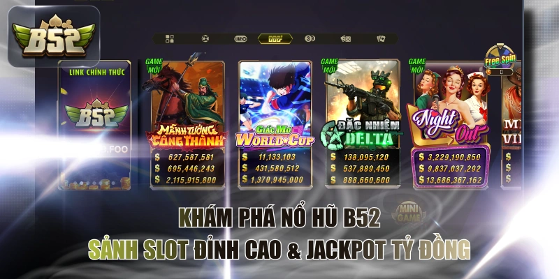 Khám Phá Nổ Hũ B52 - Sảnh Slot Đỉnh Cao & Jackpot Tỷ Đồng